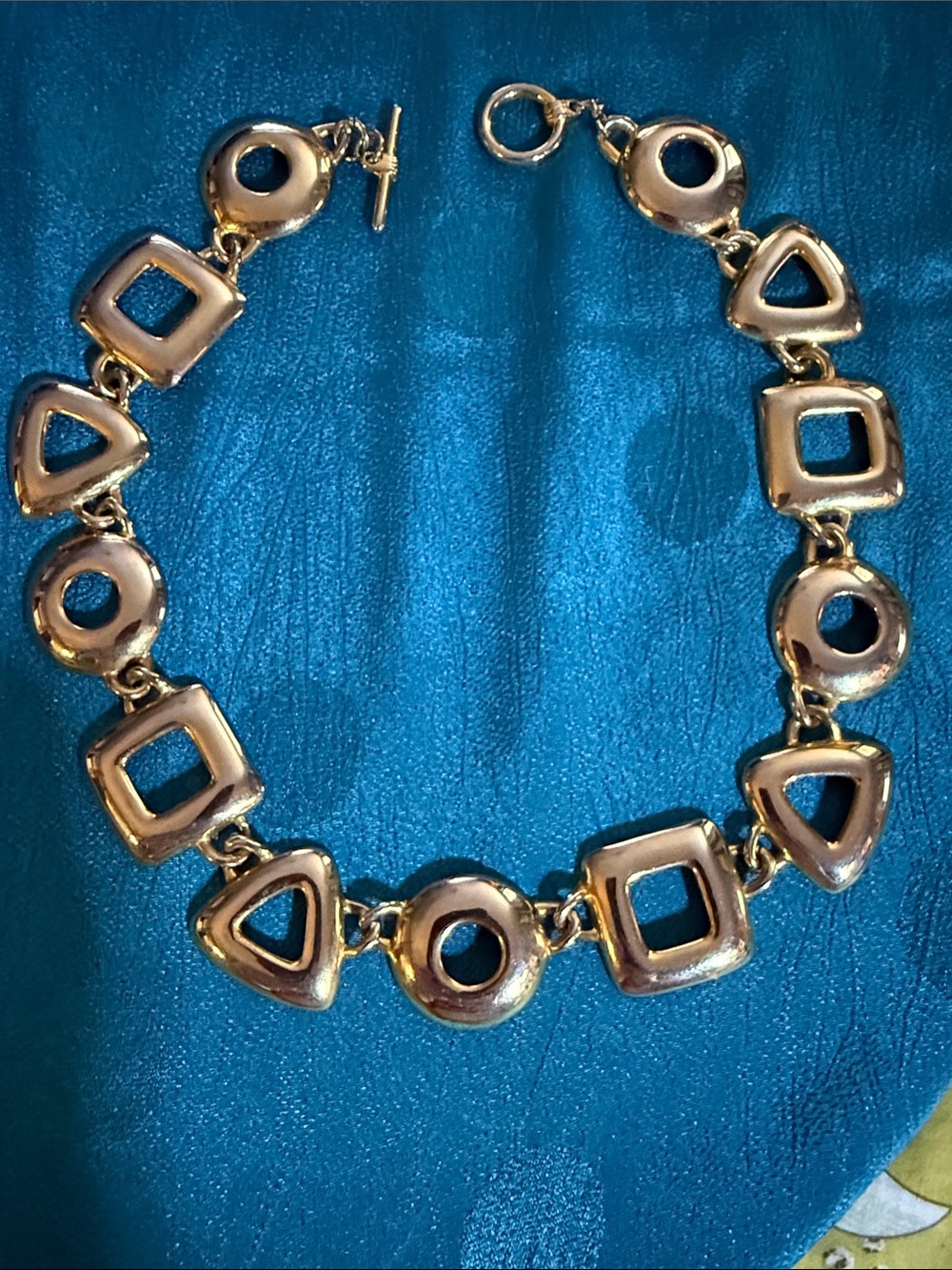 Gold Geometric Link Bracelet - Women Jewelry